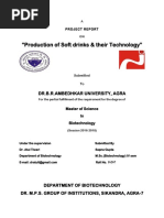 "Production of Soft Drinks & Their Technology": Dr.B.R.Ambedhkar University, Agra