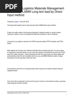 LSMW Long Text Load by Direct Input Method