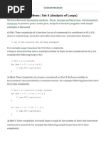 Analysis of Loops PDF