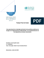 Capelán Ayala, Julia (T) - Una Aproximación Al Abordaje Territorial de PP de Drogas en Montevideo