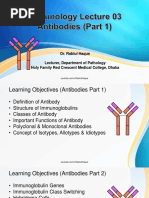 Immunology Lecture 03 - Antibodies Part 1 - 2018