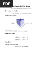 Cubes and Cube Roots