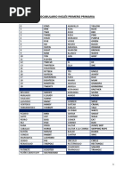 Vocabulario Inglés Primero Primaria Solucionado