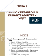 Cambio y Desarrollo Durante Adultez y Vejez