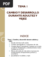 Cambio y Desarrollo Durante Adultez y Vejez