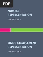 Number Representation: CHAPTER 3 - Part 3