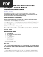 MMDVM C4FM and Motorola GM350 PDF
