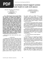 Performance of Primary Tunnel Support Systems Under Seismic Loads in Weak Rock Masses