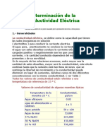 Determinación de La Conductividad Eléctrica