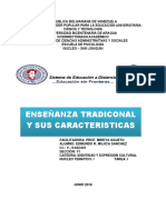 Enseñanza Tradicional y Sus Cararcteristicas