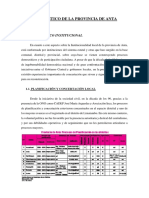 Diagnóstico de La Provincia de Anta