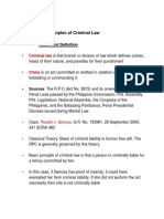 General Principles of Criminal Law: Nature and Definition