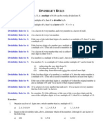 Divisibility Rules