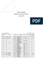 Instruction Division Timetable First Semester 2018-2019 August 18, 2018