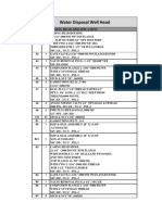 مشخصات فني - Water Disposal Well Head