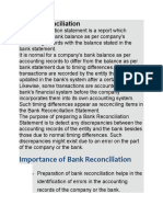 Bank Reconciliation