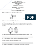 First Trial Exam - Biologi (SMK Kwong Hua)