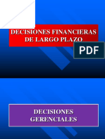 Decisiones Financieras de Largo Plazo