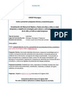 TDR Actualización Del Manual de Madres y Padres de Niñas y Niños en Edad Temprana y Rotafolio de Estrategias para Valorar y Estimular El Desarrollo de La Niña y El Niño en Edad Temprana