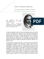 Karl Landsteiner y Los Grupos Sanguineos