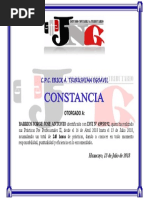 Certificado de Practicas Pre Profesionales II