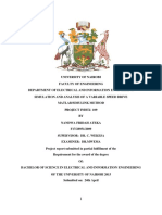 Simulation and Analysis of A Variable Speed Drive Matlab-Simulink Method