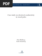 Case Study On Electrical Conductivity in Wood Poles: Technical Report