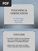 Vouching & Verification: Ms. Fleur Dsouza Asst. Prof., BMS SIES College