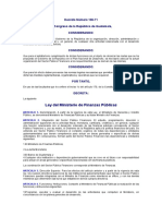 Ley Del Ministerio de Finanzas Publicas Decreto Numero 106-71