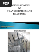 Commissioning of Transformers and Reactors - Arun