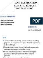 Design and Fabrication of Pneumatic Rotary Lifting Machine