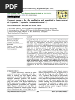 Compost Manures For The Qualitative and Quantitative Improvement of Trigonella (Trigonella Foenum-Graecum L.)