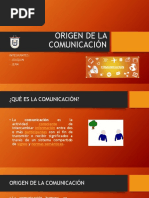 Origen de La Comunicación