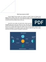 What Causes Seasons On Earth?