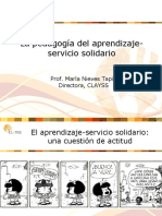 La Pedagogía Del - Aprendizaje Servicio Solidario