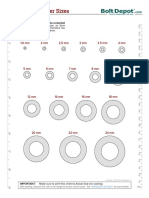 Metric Flat Washer Sizes