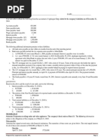 Quiz Audit of Liabilities