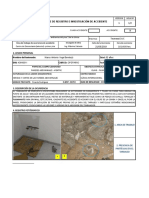 Informe de Reporte de Accidente en El Trabajo