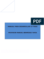 Manual para Proyecto de Tesis y Tesis