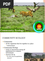 Community Ecology: Population Ecosystem Biosphere Organism