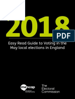 Easy Read Guide To Voting at 2018 Elections