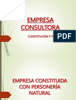 Empresa Consultora-Constitución y Fines