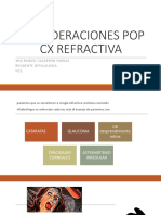 Consideraciones Pop CX Refractiva