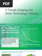 IHS Markit - Five Trends Shaping Solar Technology Industry