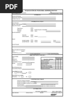 Si-Rh-2-06-F01 Requisición de Personal Administrativo