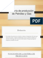 Batería de Producción de Petróleo y Gas