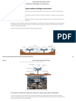 Balanced Cantilever Method of Bridge Construction