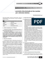 Requisitos de La Provisión Discriminada en Las Cuentas Por Cobranza Dudosa