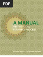 A Manual On The Local Planning Process (Formulating The CDP and ELA in ARMM)