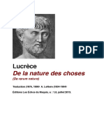 De La Nature Des Choses